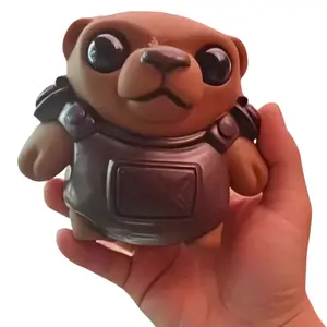 Valorant Tactical Bear Squeeze Toy   Flex Decompression Relaxation Toy Game Model Action Figure Dolls Gifts for Friends Stress Relieving Accessory Squishies Anxiety Relief Products