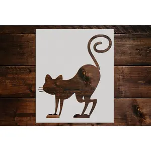 Cat Stencil - Art and Wall Stencil