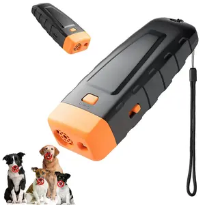 Portable pet bark suppressor, LED flashlight, ultrasonic dog training device, high-power trainer