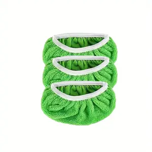 3 Piece Green Mop Cloth, Surface Cleaning Tool, Suitable for Floors, Walls, Replacement Mop Pads, Household Items NONE