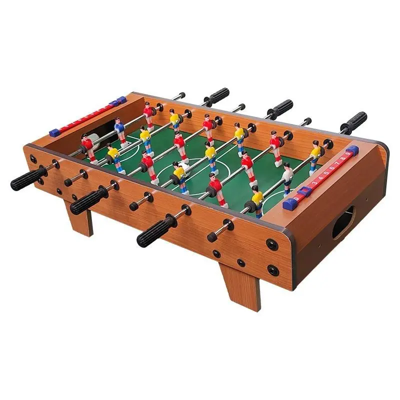27" Mini Tabletop Foosball Soccer Game Wooden Football Table for Kids & Adults