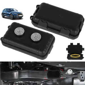 1 Pack Magnetic Key Holder Box, Waterproof Dustproof Hide A Key Case with Strong Magnetic Base, Under Car Spare Key Storage Box, Outdoor Hidden Key Holder for Vehicles, Car Key Accessories, Home, Office, Travel, Emergency Access and Backup Key Security