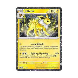 Jolteon Cosmo Holo SVP 169 Promo - Stage 1 Lightning Pokemon with Linear Attack and Fighting Lightning