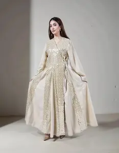 Golden Gleam Kuwaiti Cotton Dress
