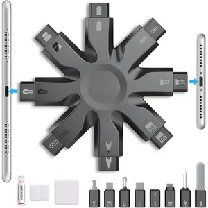 Phone Cleaning Kit, Port Cleaning for Phone iPad Watch, Repair & Restore Cleaner for Phone Speaker & Lightning Charger Cables, Snowflake Cell Phone Cleaning Kits