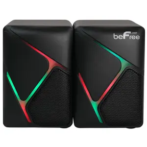 beFree Sound  Dual Compact LED Gaming Speakers