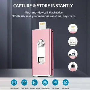 iPhone Photo Stick Flash Drive, 512gb 1tb Memory Card for Phone Storage, Backup Photos and Videos, Compatible with iPhone iPad Android PC