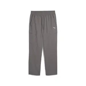 PUMA Mens Wardrobe Essentials Relaxed Woven Cargo Pants Casual Drawstring - Grey