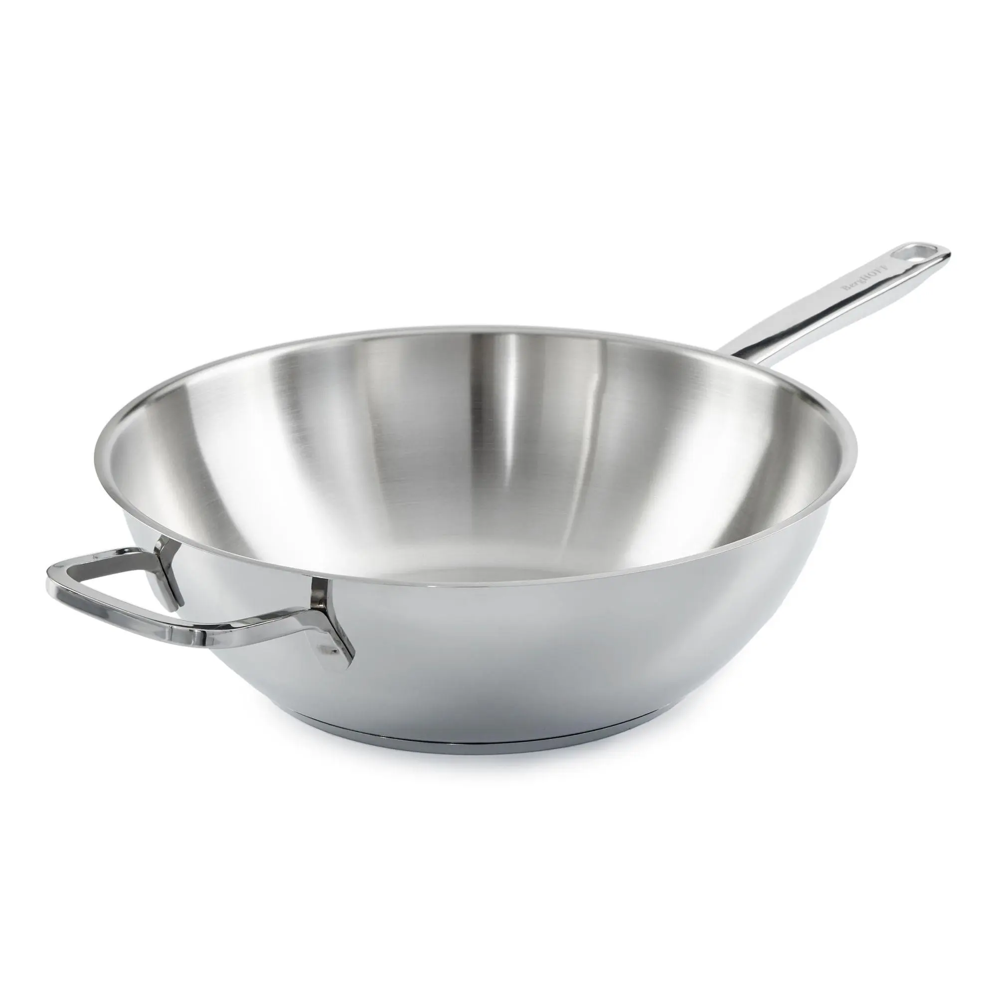 BergHOFF Helix Recycled 18/10 Stainless Steel 12" Wok 5.6qt.