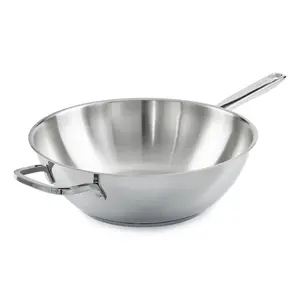 BergHOFF Helix Recycled 18/10 Stainless Steel 12" Wok 5.6qt.