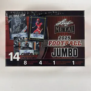 2025 Leaf Metal Football Jumbo Box