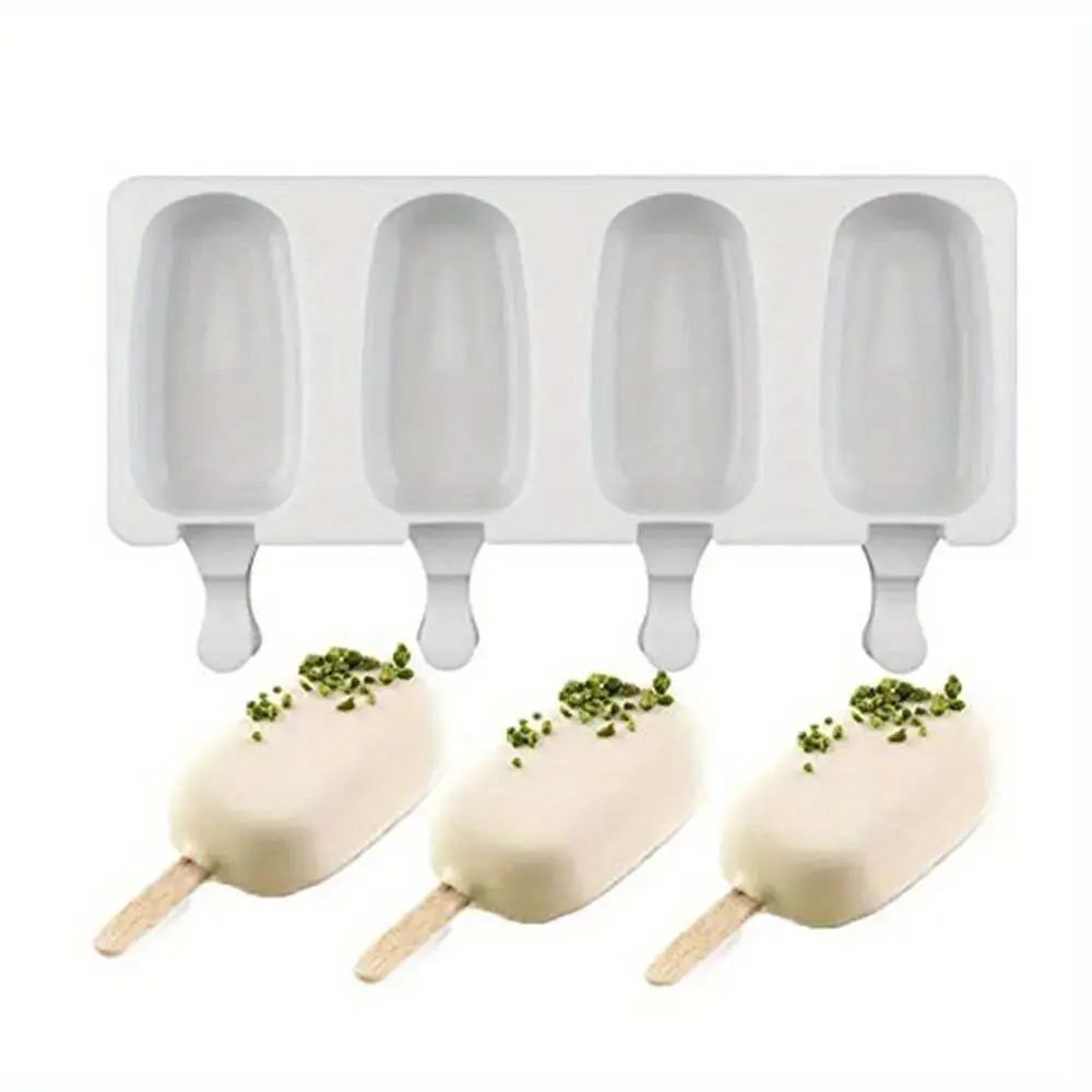 Reusable Silicone Ice Cream Mold, DIY Popsicle Molds, Easy Release, Perfect for Homemade Desserts, Non-Toxic Ca Prop 65 Compliant