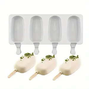 Reusable Silicone Ice Cream Mold, DIY Popsicle Molds, Easy Release, Perfect for Homemade Desserts, Non-Toxic Ca Prop 65 Compliant