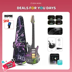 【Music, Evolved.】Enya Inspire Electric Guitar 39 Inch Smart Electric Carbon Fiber Guitarra with 15W Wireless Speaker, 20 Distinct Tones, Onboard Presets, Gig Bag, Charging Cable, Adjusting Wrench, mothersdaygift,tiktokshopstockup，#Summervibes