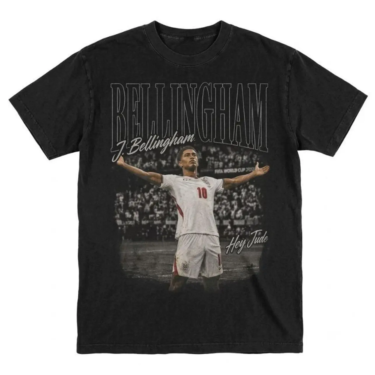 Jude Bellingham Hey Jude Adults T-shirt, Football Fan Tee, England Flag Game Day Apparel, summer tee, 4