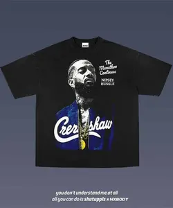 Nipsey Hussle: Crenshaw-Born, Marathon-Minded Tee Unisex Graphic Crewneck Cotton Music Concert Shirt Premium American Made Apparel for Men & Women