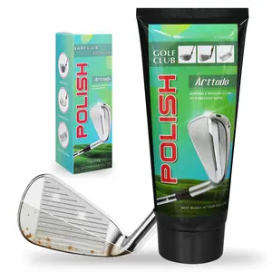 Golf Club Polish 3-in-1 Cleaner Shiner Protector for Metal Zinc Aluminum Steel Clubs 7 Oz Paste Texture Safe for All Club Types