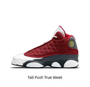 Textured crimson mesh retro bubble highs with crisp white toe & cool grey curved overlay