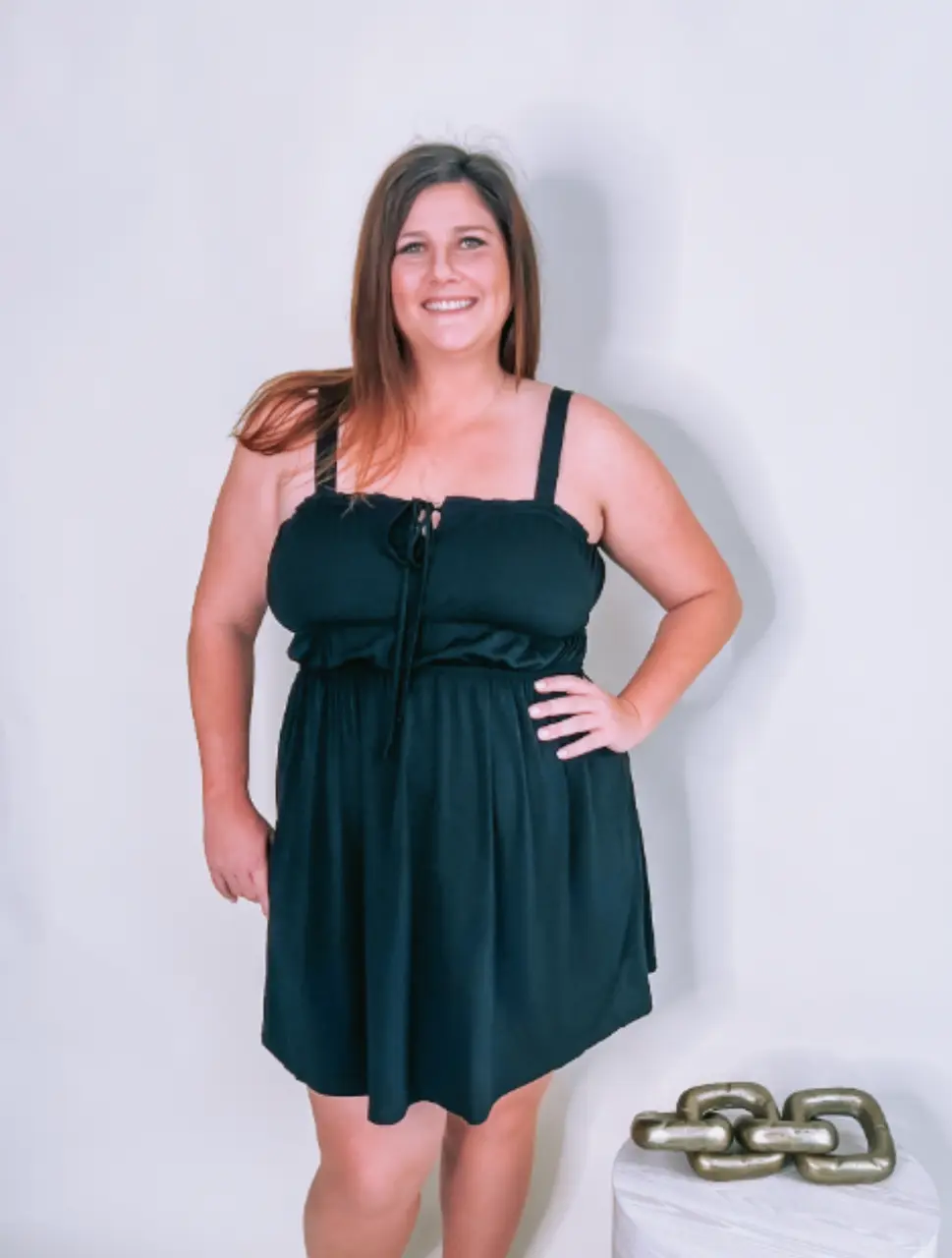 Plus Size Black Sleeveless Ruched Mini Babydoll Dress - TikTok Shop Plus Size Black Sleeveless Ruched Mini Babydoll Dress - TikTok Shop