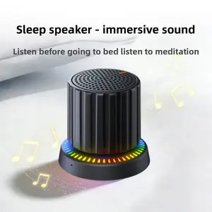 Ausbilew Magnetic Snap-On Knob Portable Bluetooth Speaker - IPX7 Waterproof, TWS Stereo, RGB Lights, USB Type-C, Mobile Calls & Music Support for Bathroom Audio