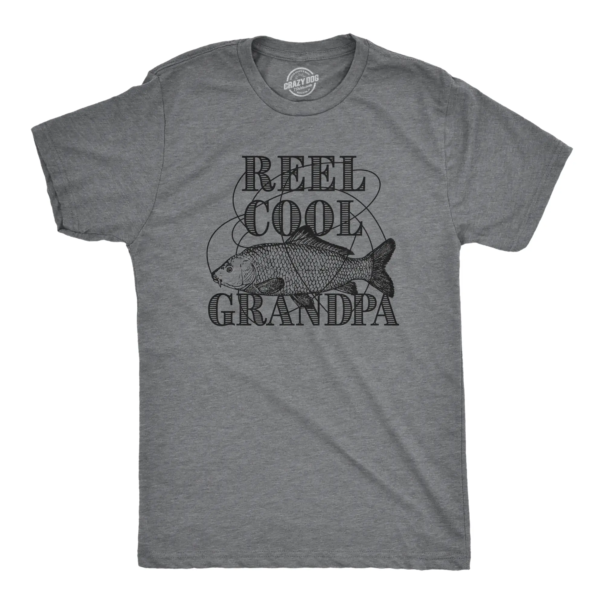 Dad Fishing Shirts Funny Father's Day Reel Cool Dad Papa Grandpa Tee Mens Funny T Shirts Cool Vintage Fashion T-Shirt Gift Classic Menswear Dad Joke Apparel for Men Funny Fishing Short Sleeve Novelty Tees for