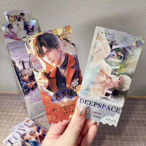 Love and Deepspace Holographic Print Collectible Boards Cards Ticket Bookmark Blind Box