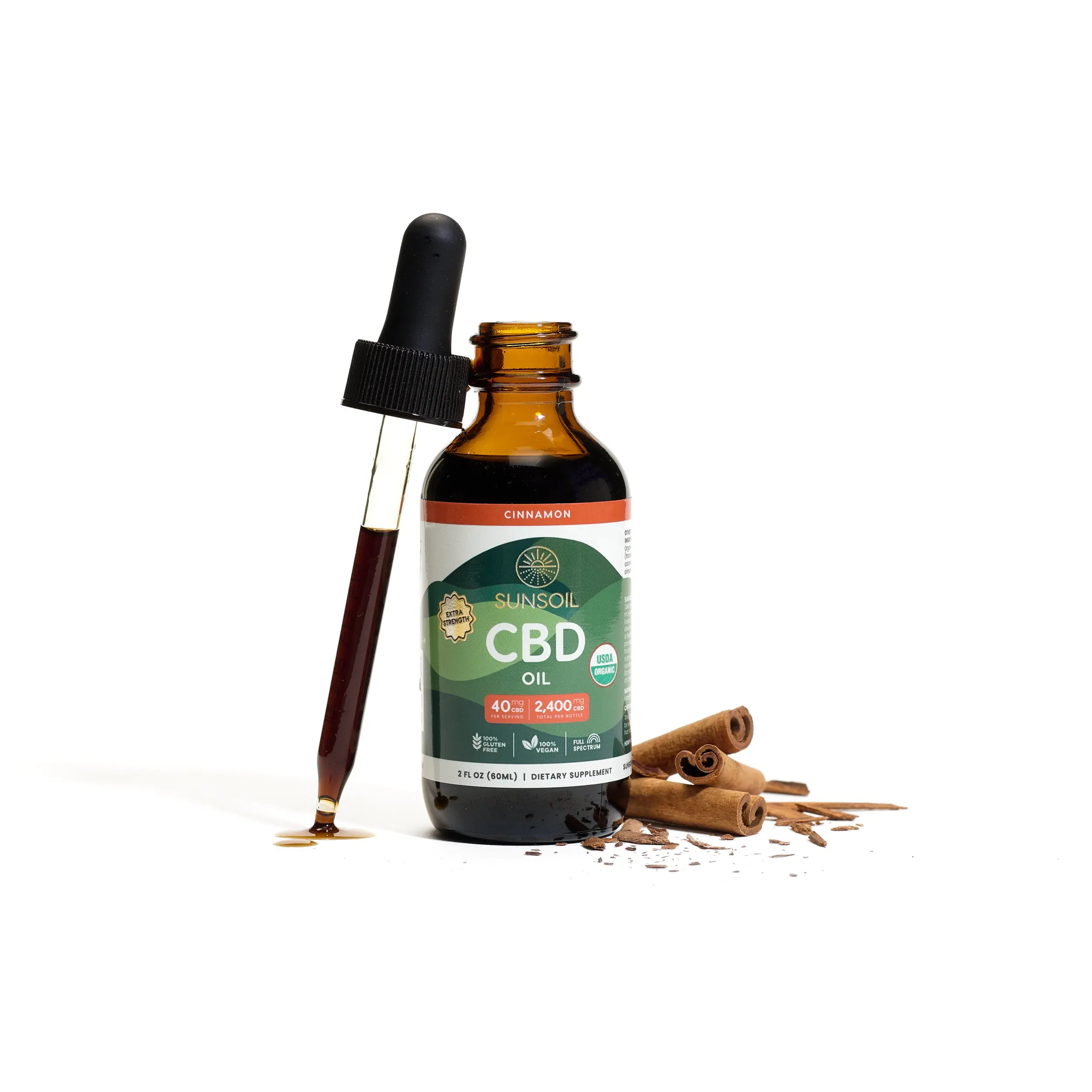 Extra Strength CBD Oil, Cinnamon