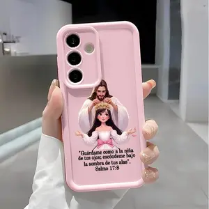 Divine Crown Blessing Soft&Flexible TPU Silicone Phone Case For Galaxy S26 Ultra S25 Edge S24 FE S23 S22 S21 Plus A13 A14 A15 A16 A17 A33 A34 A35 A36 A52 A53 A54 NOTE20 Durable|Shockproof|Full Camera Protection|Anti-Fingerprint