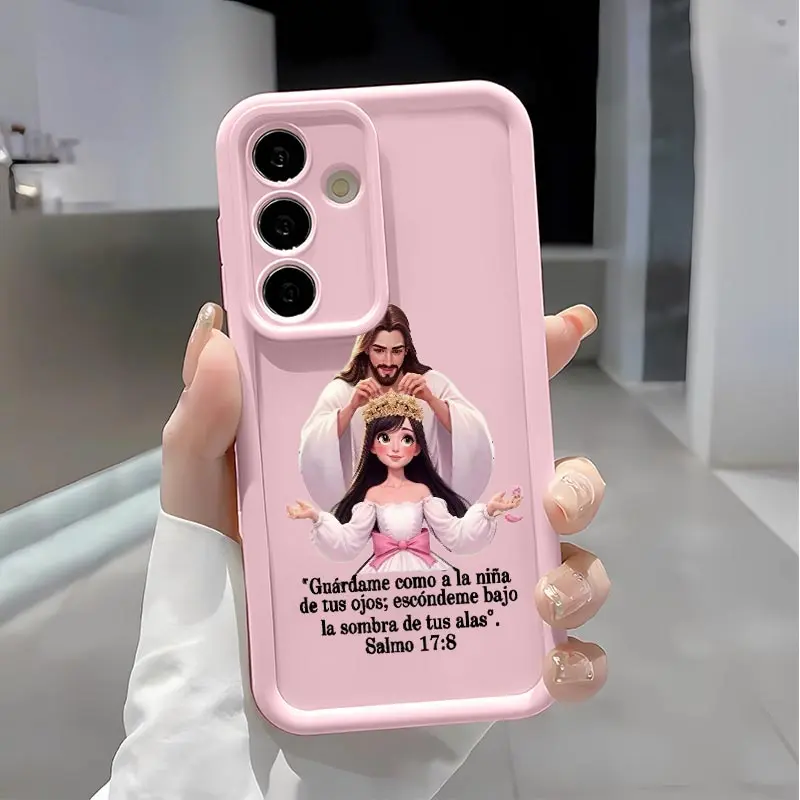 Divine Crown Blessing Soft&Flexible TPU Silicone Phone Case For Galaxy S26 Ultra S25 Edge S24 FE S23 S22 S21 Plus A13 A14 A15 A16 A17 A33 A34 A35 A36 A52 A53 A54 NOTE20 Durable|Shockproof|Full Camera Protection|Anti-Fingerprint