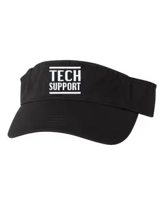Tech Support Funny Embroidered Visor Dad Hat
