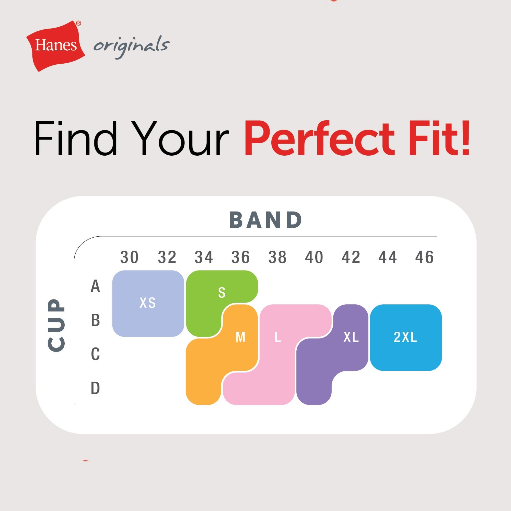 Hanes Originals Racerback Bralette Breathable Stretch Cotton 2-pack Women's Bra Multi Pack Comfortable Fit Everyday Support Mho101