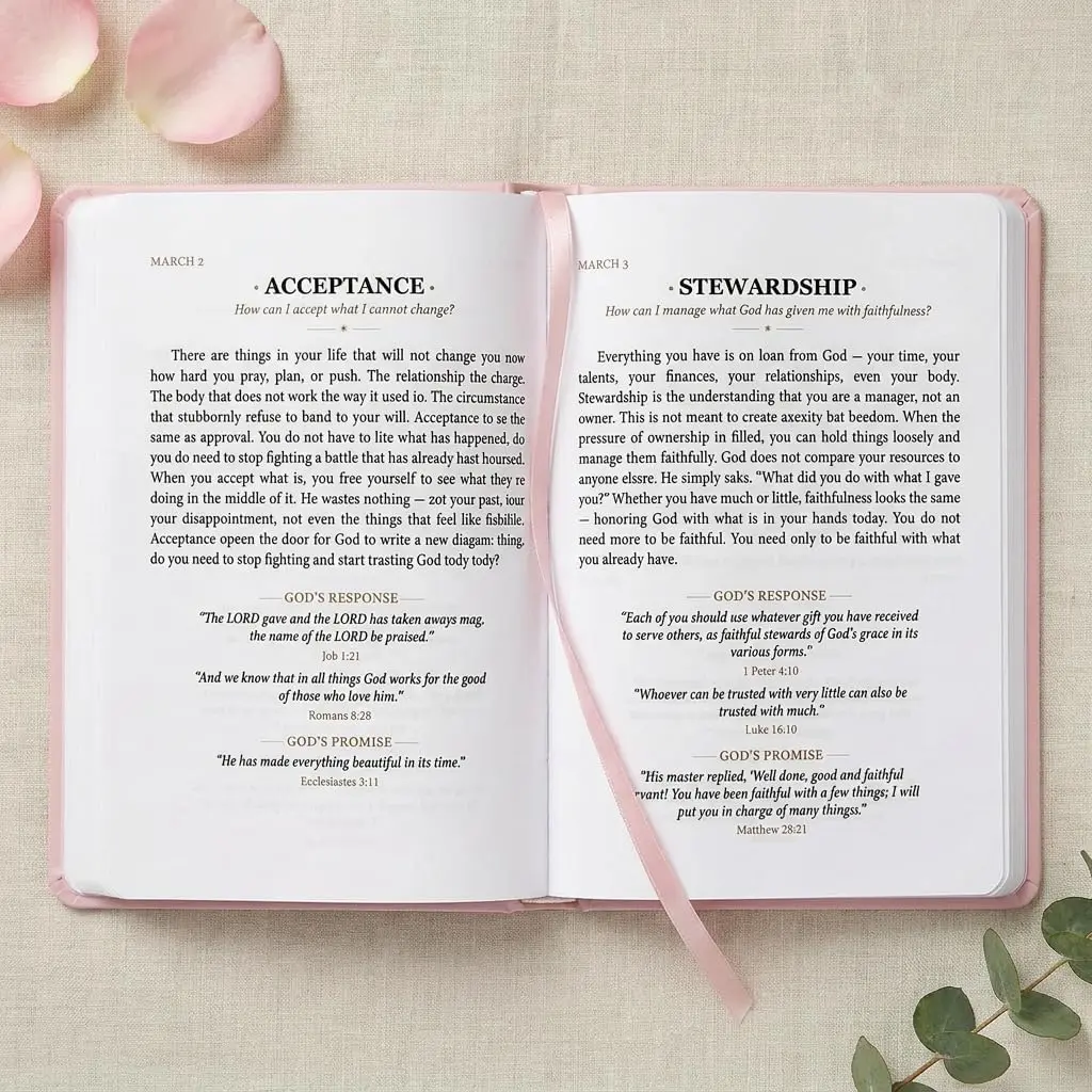 365 Days Devotional Journal - Portable Daily Reflection Notebook, Ideal Holiday Gift for Self-Improvement (Religion & Philosophy Book) bible study perfect guide note
