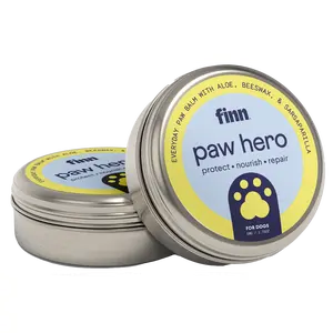 FINN Paw Hero 2-Pack - Natural Lick-Safe Balm with Aloe Beeswax & Sarsaparilla for Dry Cracked Paws & Noses - 2 oz Tin