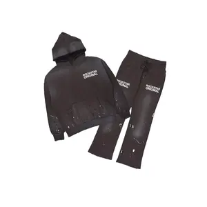 Reign Iron Hoodie/Stacked Flare Track Set Reign Iron Hoodie/Stacked Flare Track Set