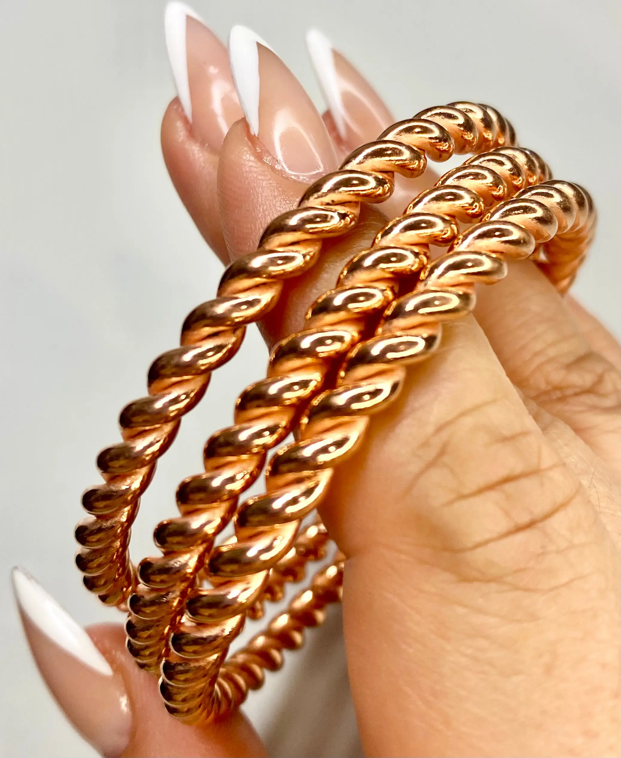Twisted Copper Bangle