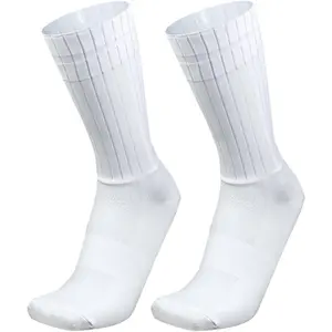 Aero Socks Cycling Aero Socks For Men Anti-Slip Silicone Aero White Line Cycling Sports Running Socks