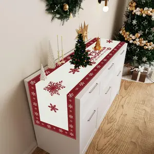 1 Piece, Christmas Theme Table Runner, Holiday Pine Tree Pattern, Polyester, Home Table Decorations, Restaurant Tabletop Decorations, Room Decorations, Holiday Party Decorations