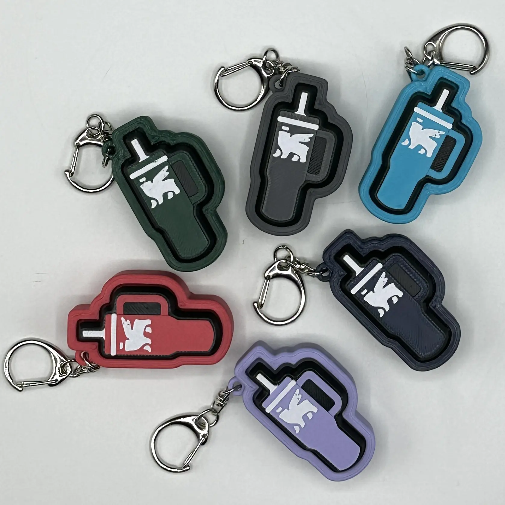 Popular Brand Water Bottle Cup Shaped Fidget Clicker: keychain accessory, stress relief, cute must have