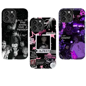 Lil Peep phone case, melancholic aesthetic. Suitable for iPhone 17-11 Pro Max/Plus and Samsung Galaxy S23-25.