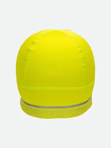 NATHAN HyperNight Reflective Beanie - Unisex Lightweight Stretch-Knit Winter Skull Cap with Geo-Reflective Print for Cold Weather Running