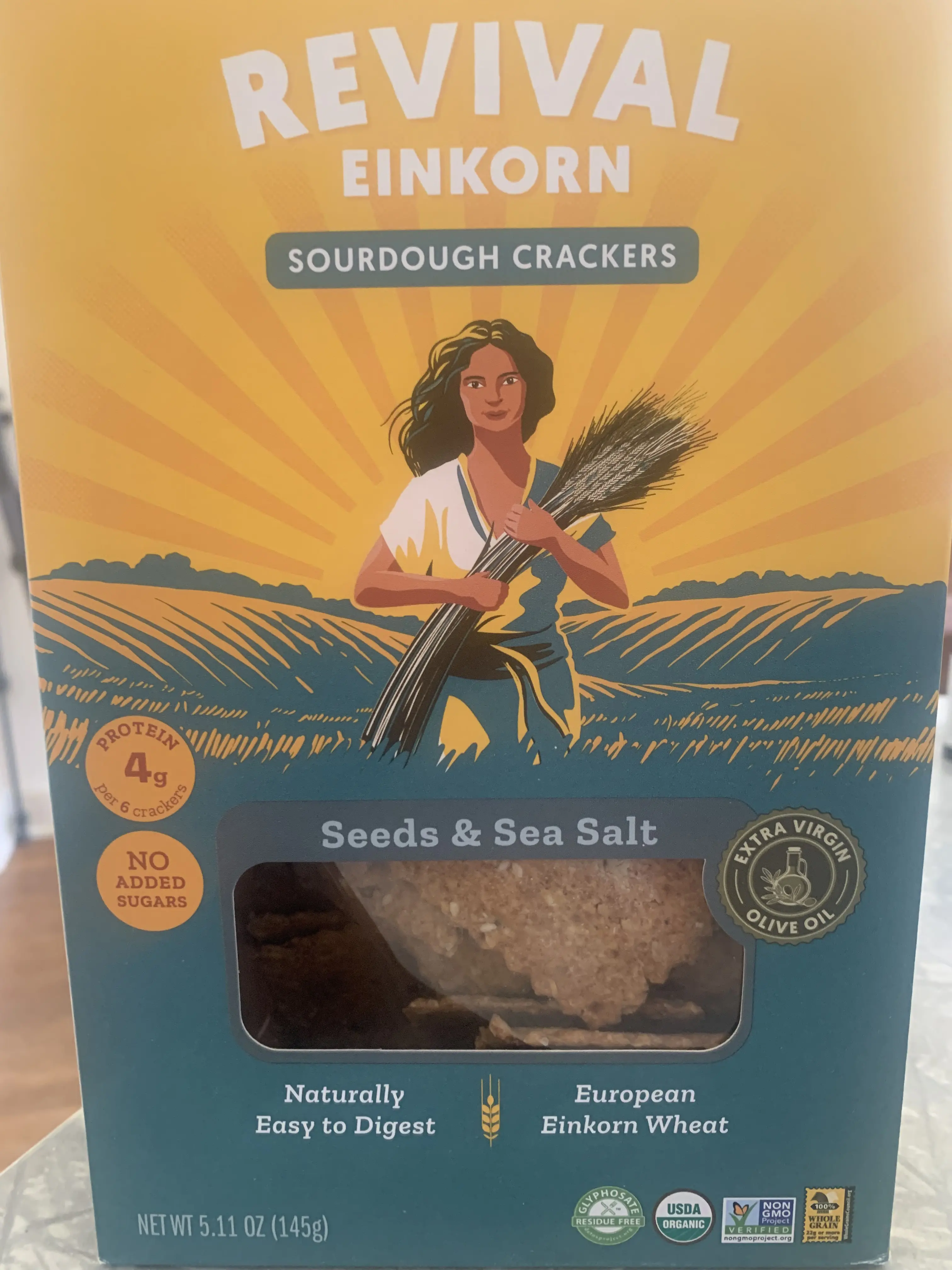 Revival Einkorn Sourdough Crackers