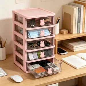 Office Desktop Organizer Box, Small Drawer Storage Cabinet, Desk Supplies and Miscellaneous Items Sorting Container, Office Essentials