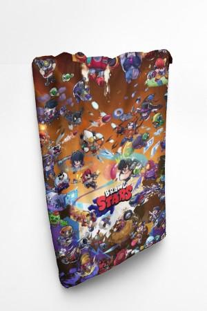 Brawl Stars Ultimate Character Circle Flannel Blanket