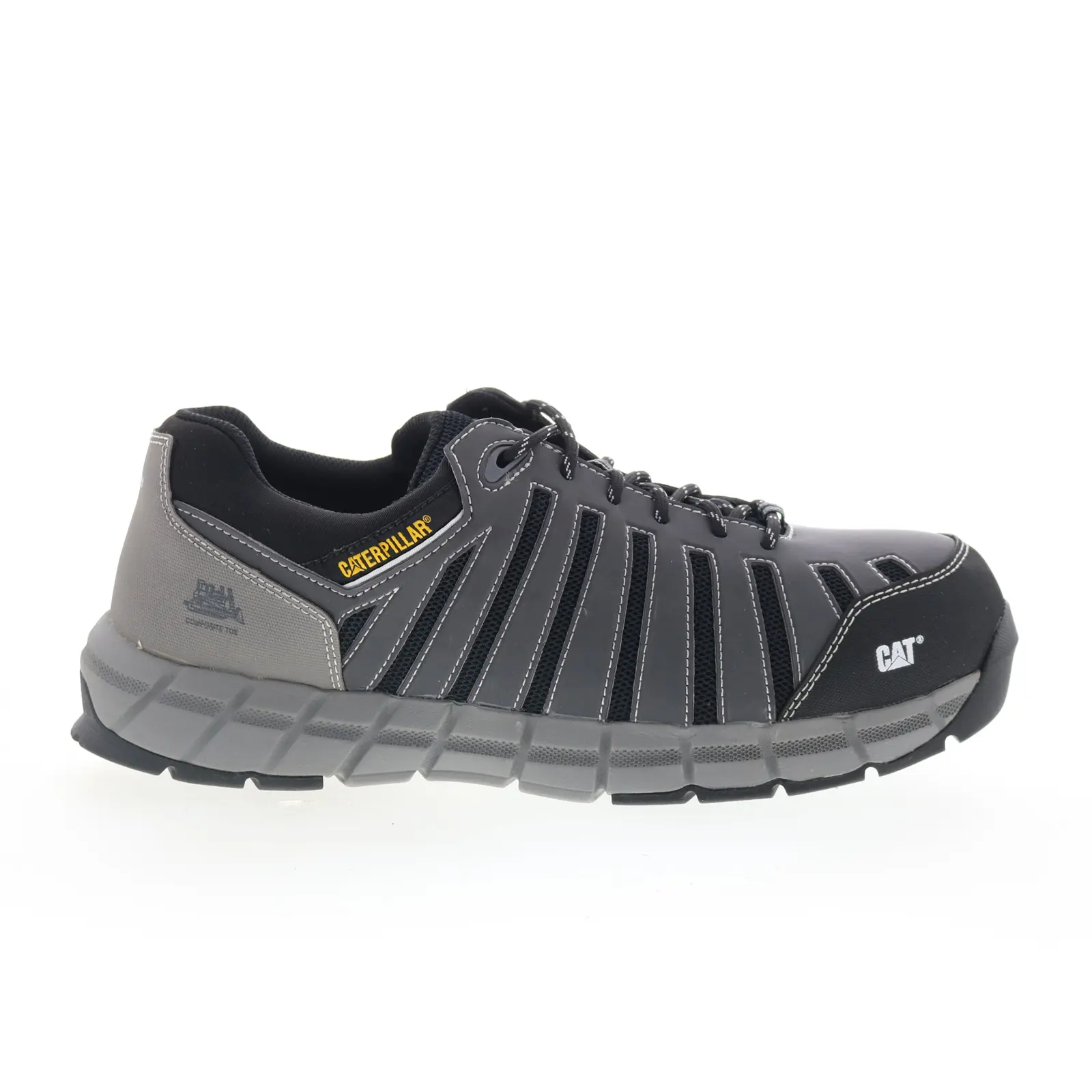 Caterpillar Chromatic Composite Toe P90694 Mens Gray Wide Work Shoes