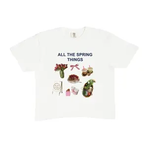 All The Spring Things Cropped Boxy Tee