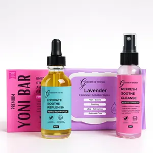 Feminine Hygiene Essentials Bundle – Premium Yoni , Mermaid Yoni Oil, Nectar Falls Feminine Mist & Lavender Feminine Wipes | Gentle Cleansing, Odor Control & pH-Balanced Freshness
