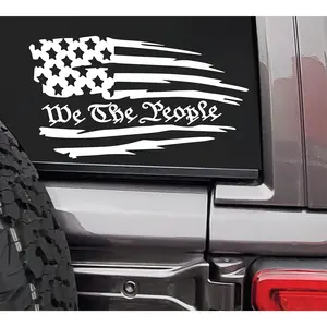 - We The People Sticker Vinyl Decal For Laptop Removable Waterproof Waterbottle Useable Indoor And Outdoor Mailbox Easy Use Car  Suv Van 413