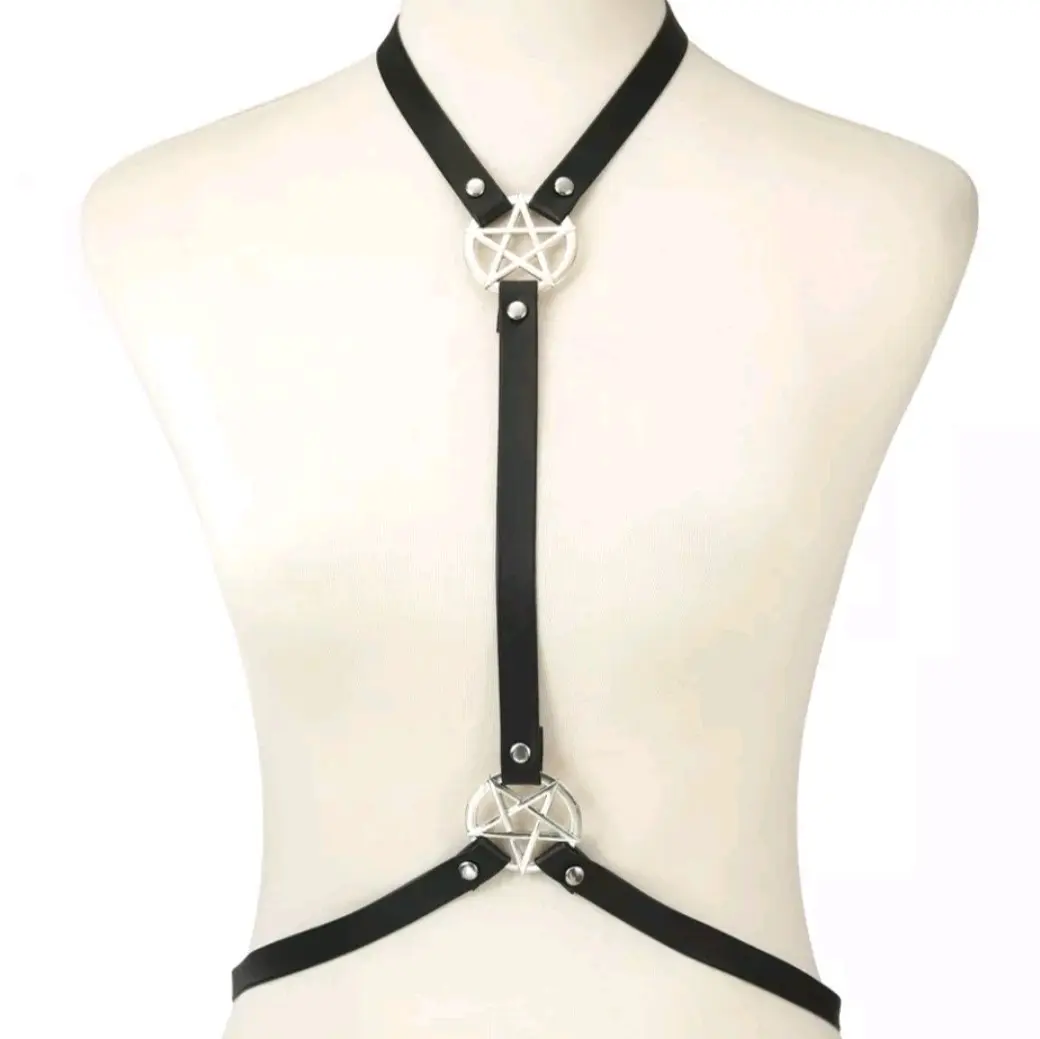 Pentagram Body Harness Lingerie