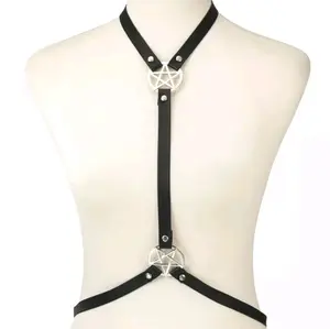 Pentagram Body Harness Lingerie