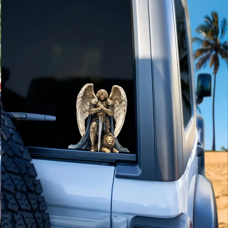 1pc 2D Sticker Excellent Dashing Michael Angel High-quality Vinyl Waterproof Sticker - Suitable for Motorcycles, Laptops, Water Bottles - Scratch Resistant PVC Cover, Perfect for Vehicle Bumper, Truck, SUV Decoration Sticker for Cars